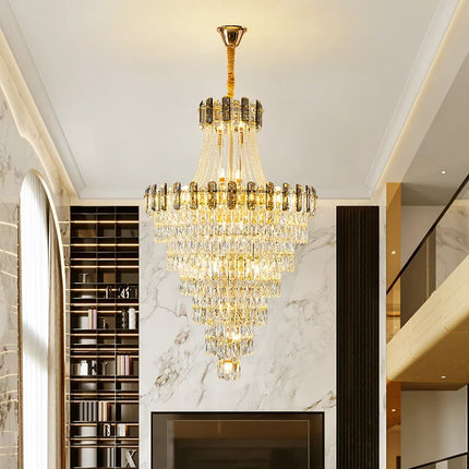 Lustre en cristal au design contemporain pour intérieur élégant — LZ4XJ9