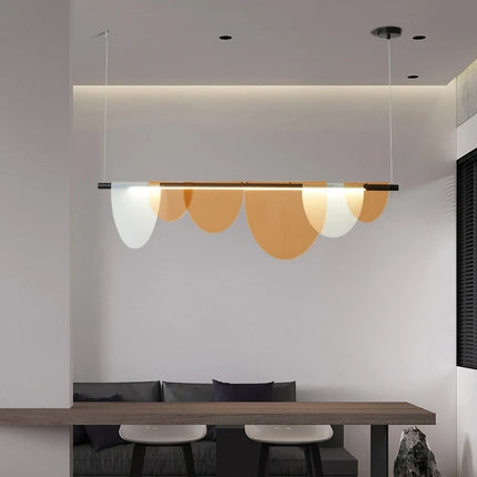 Lustre suspension LED demi-cercle au design minimaliste — LZ4X9P