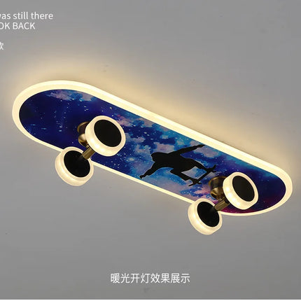 Plafonnier à intensité variable motif skateboard pour chambre enfant — LZ4X9T