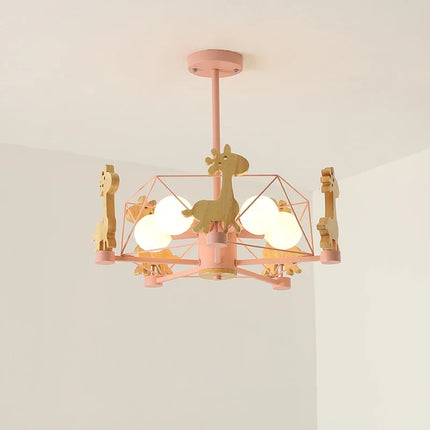 Plafonnier suspension enfant en bois forme étoile et diamant E27 — LZ4X9Q2J