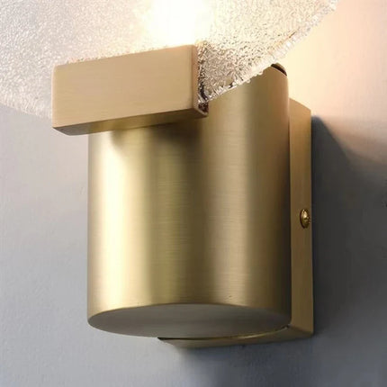 Applique murale en cuivre et verre au design minimaliste — LZ4X9P2