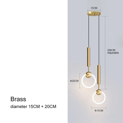 Lustre LED moderne et luxueux pour suspension décorative — LZ4X9M