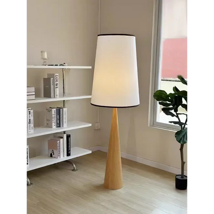 Lampadaire décoratif en bois style japonais wabi-sabi nordique — LZ4X9T2