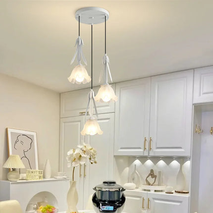 Lustre suspension en verre pour espaces modernes — LZ4X9T