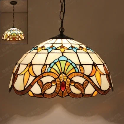 Suspension décorative en verre style nordique paon fait main — LZ4X9T