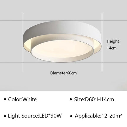 Lustre LED ultra mince pour décoration intérieure moderne — LZ4X7P
