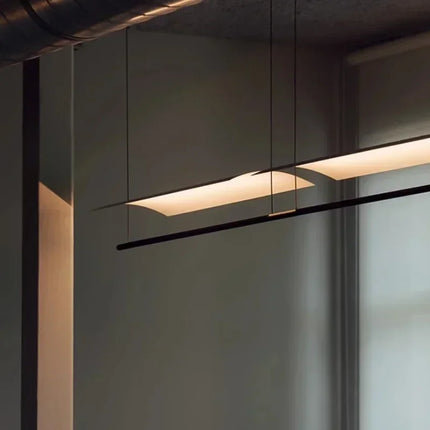 Lustre suspension moderne nordique design long et épuré — LZ4F7XQ