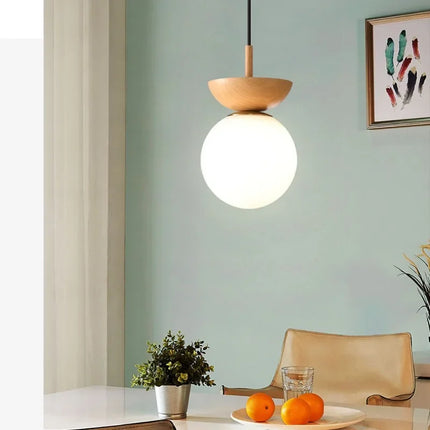 Plafonnier LED décoratif style japonais et design nordique — LZ4X9T2