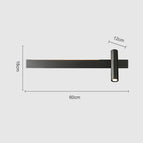 60CM-Noir-R / LED 3 couleurs