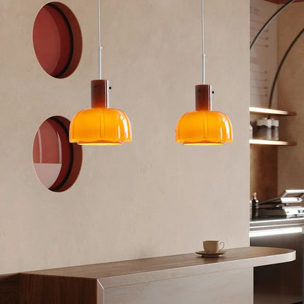 Suspension en verre style rétro médiéval Bauhaus pour intérieur — LZ4X9P2Q