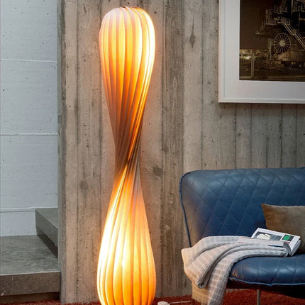 Lampadaire en bois au design simple et rétro Wabi Sabi — LZ4X9T2