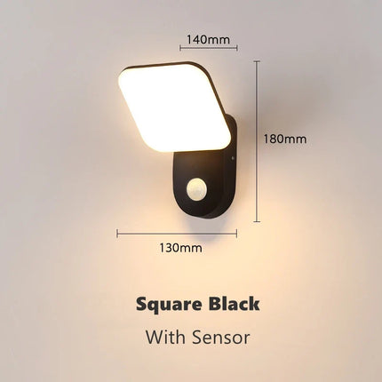 Applique murale extérieure LED étanche avec détecteur de mouvement — LZ4X9T2