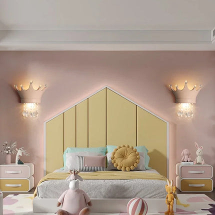Applique murale enfant en résine avec couronne et cristal — LZ4X9M