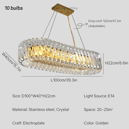 Lustre en cristal pour décoration intérieure élégante et moderne — LZ4X9P