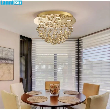 Lustre en cristal moderne pour éclairage intérieur élégant — LZ4XJ9