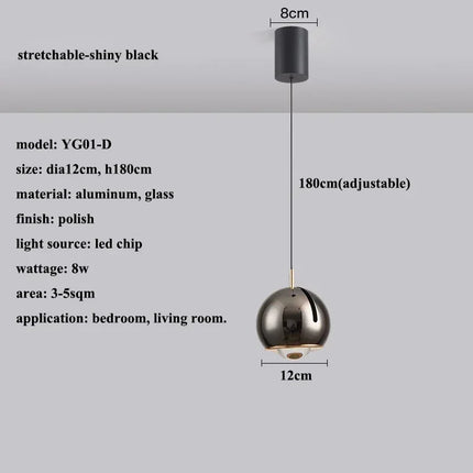 Suspension LED ronde avec angle réglable design moderne — LZ4P9X