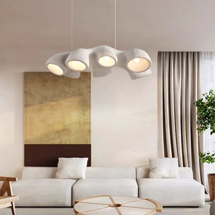 Lustre LED style wabi-sabi japonais pour villa et duplex — LZ4X9P