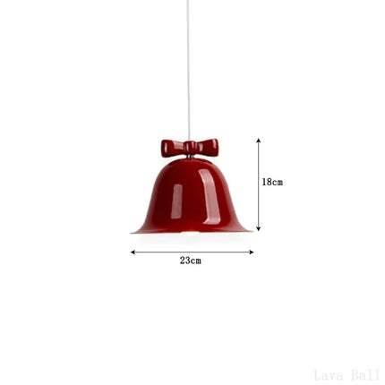 Suspension moderne en forme de cloche avec nœud décoratif — LZ4XJ9