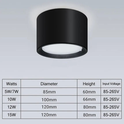 Plafonnier LED mini dimmable effet grain de bois pour salon et chambre 220V 110V — LZ4X7Q