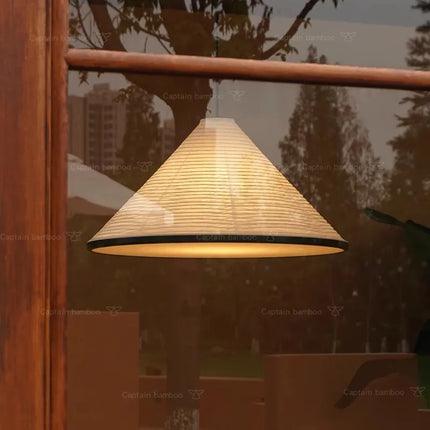 Lustre suspension japonais en papier de riz avec LED — LZ4X9P