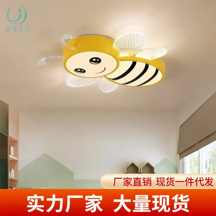 Plafonnier LED motif petite abeille pour décoration maternelle moderne — LZ4X9Q