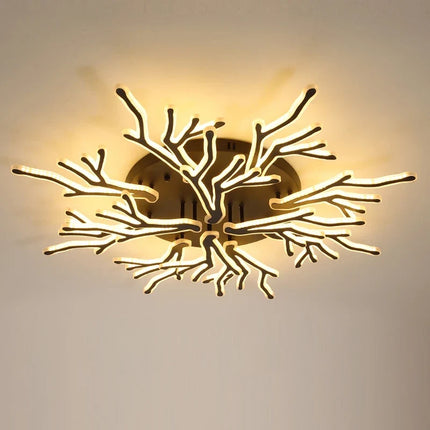 Lustre moderne en fer forme de branche pour intérieur — LZ4Q7M9
