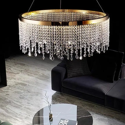 Lustre moderne en cristal pour décoration intérieure élégante — LZ4X9P2