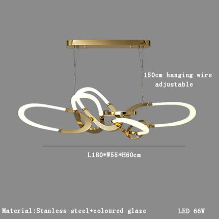 Lustre en acier inoxydable galvanisé au design irrégulier — LZ4X9Q