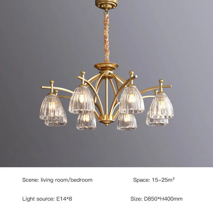 Lustre rétro en verre pour une ambiance élégante et lumineuse — LZ4G7XQ