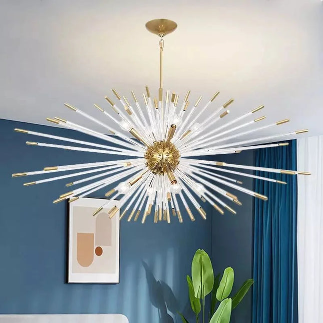 Lustre LED design cristal motif pissenlit pour intérieur — LZ4X9B