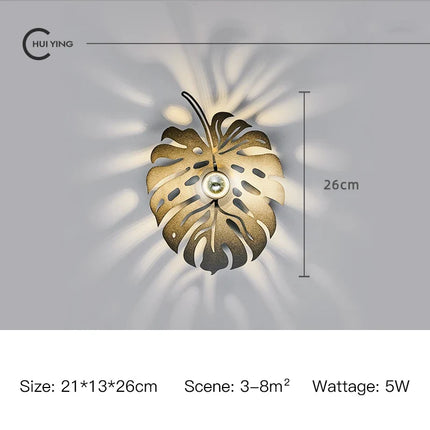 Applique murale LED nordique en fer pour intérieur élégant — LZ4X9P2