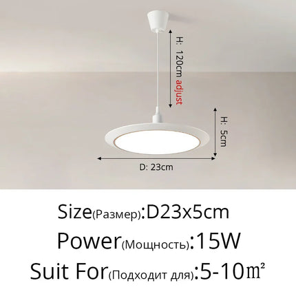 Lustre LED ultra-fin circulaire trois-protections minimaliste — LZ4X9T2