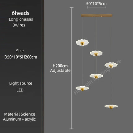 Lustre LED moderne pour intérieur élégant et contemporain — LZ4X9P