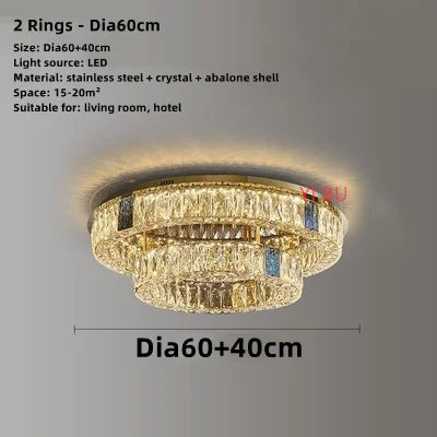 Plafonnier LED rond en acier inoxydable style nordique — LZ4P9XJ