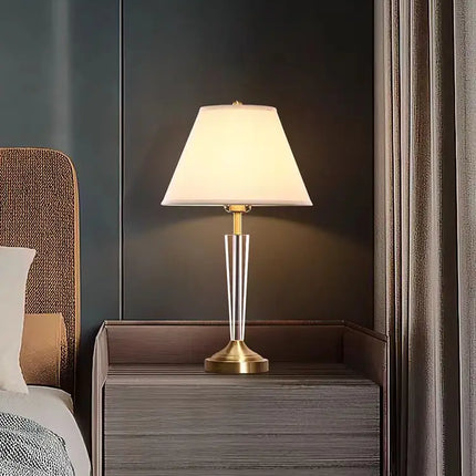 Lampe de chevet en cristal et cuivre style européen de luxe — LZ4X9P2Q