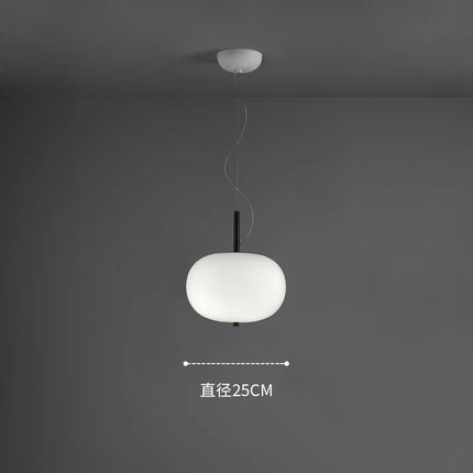 Suspension salon design nordique avec grande boule en verre et bois — LZ4X9T2