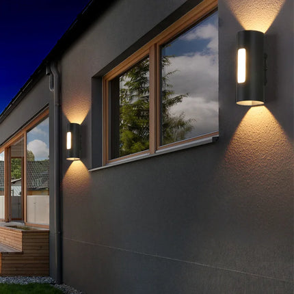 Applique murale LED 12W étanche IP65 pour extérieur, éclairage haut et bas — LZ4X9T2