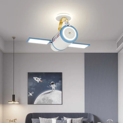 Lustre suspendu décoratif dessin animé satellite pour chambre d’enfants — LZ4P9X