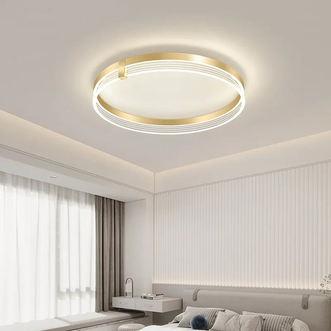 Plafonnier LED minimaliste avec télécommande intégrée — LZ4Q7M9