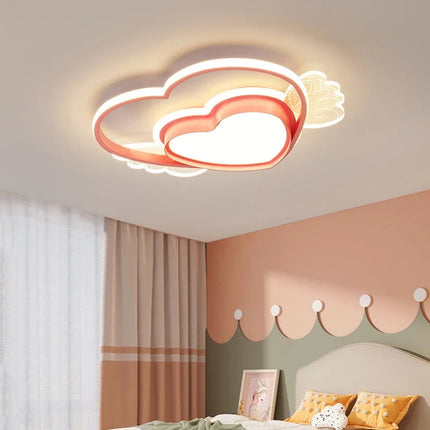Plafonnier en forme de cœur pour chambre de petite fille — LZ4X9P