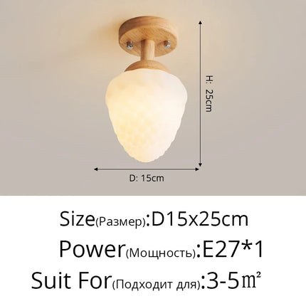 Lustre en bois simple au style français moderne pour enfants — LZ4J9XQ