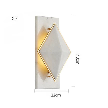 Applique murale LED moderne en marbre style internet pour hôtel et café — LZ4D7XQ