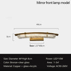 Lampe frontale pour miroir / CHINE / Changeable