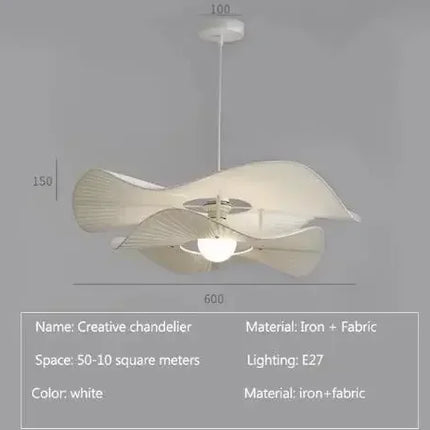 Lustre en tissu plissé pour décoration intérieure élégante — LZ4X9T2