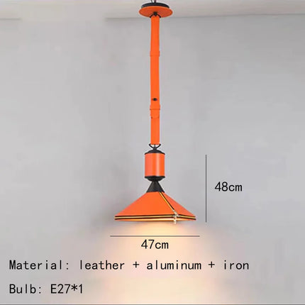 Suspension LED décorative en cuir artificiel — LZ4M7Q2N