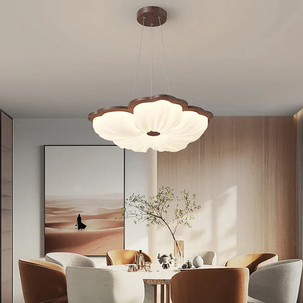 Plafonnier moderne en bois à motif floral pour intérieur — LZ4X9T2