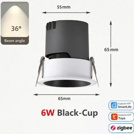 Spot LED COB Zigbee dimmable en aluminium — LZ4X9Q2