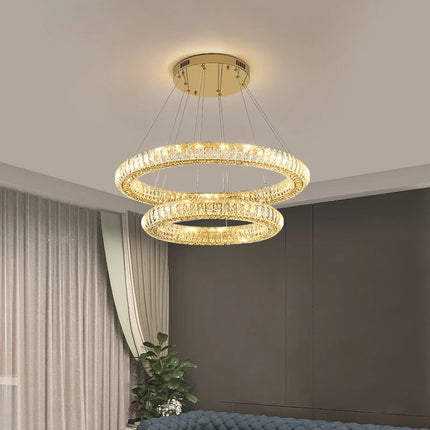 Lustre en cristal lumineux pour intérieur moderne et élégant — LZ4X9T