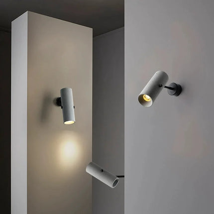 Applique murale rotative en ciment style industriel pour intérieur — LZ4X9T2