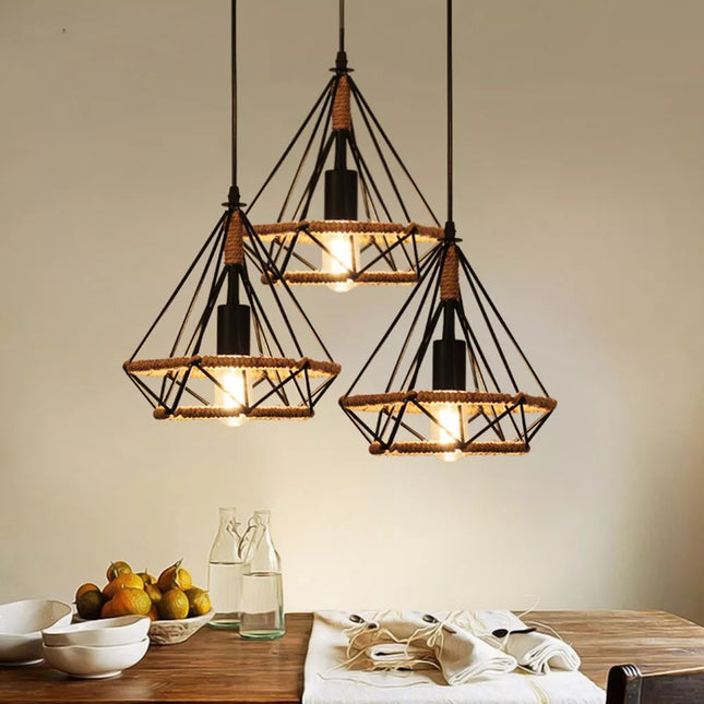 Suspension cage style industriel Loft